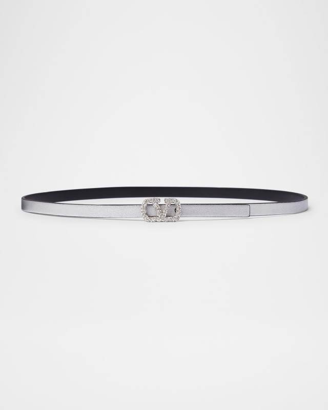 VLOGO Signature Reversible Leather Belt